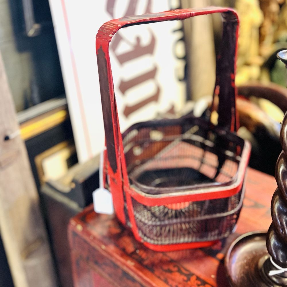 Antiques Barn - Story: (Chinese Metal Basket) - Antiques Near Me - New Paltz, New York Antiques Barn - Story: (Chinese Metal Basket) - Antiques Near Me - New Paltz, New York