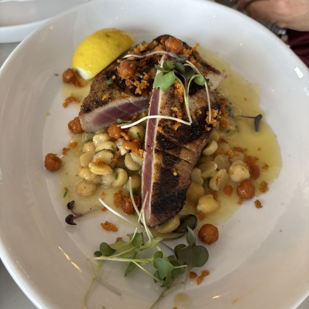 Kouklas - Yellow fin tuna with chickpeas - Greek Near Me - Niles, Illinois