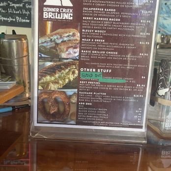 Donner Creek Brewing - Menu - Cideries Near Me - Truckee, California