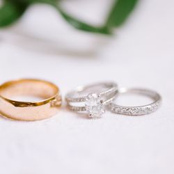 Galloway & Moseley Inc - Our wedding bands (custom diamond band)