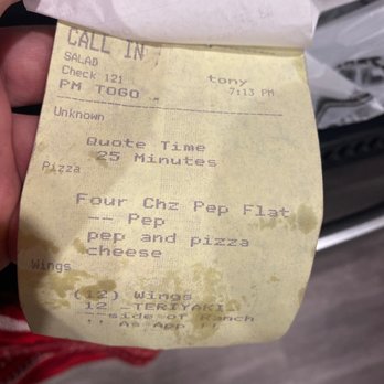 Johnny's New York Style Pizza - Order ticket - Italian Near Me - Buford, Georgia