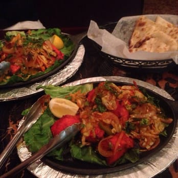 Red Pepper - Salmon tikka, chicken tikka, naan- the naan was warm and delicious! - Indian Near Me - Scotch Plains, New Jersey Red Pepper - Salmon tikka, chicken tikka, naan- the naan was warm and delicious! - Indian Near Me - Scotch Plains, New Jersey