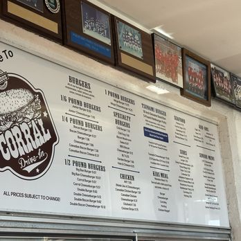 Corral Drive In - Menu - Burgers Near Me - Long Beach, Washington