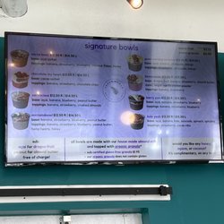 Verve Bowls - Ballard - Menu 2023