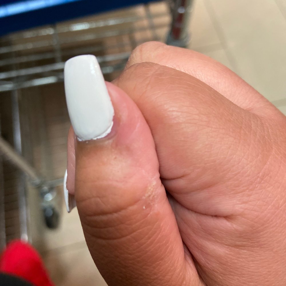Daisy Nails & Spa - Not fully covered looks like i need a filling already. She also told me it would be fine cuz i mentioned it when she was doing acrylic. - Nail Salons Near Me - Wildwood, New Jersey