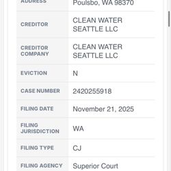 Evergreen Water Treatment Northwest - Judgement against David Scott's previous "company"