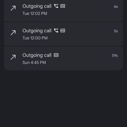 Showing that I tried to call them back multiple times and got no answer Showing that I tried to call them back multiple times and got no answer