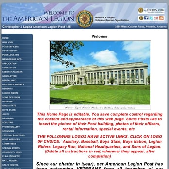 The American Legion Post 105 - Veterans Organizations Near Me - Phoenix, Arizona The American Legion Post 105 - Veterans Organizations Near Me - Phoenix, Arizona
