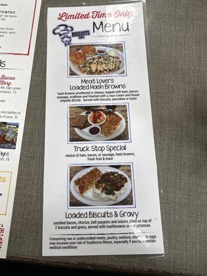 Menu photo 4 Biscuits Cafe Federal Way, WA