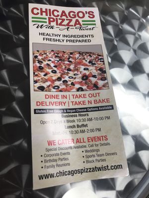 Menu photo 6 Pizza Twist Brentwood, CA Menu photo 6 Pizza Twist Brentwood, CA
