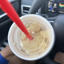 Thick and couldn't even drink it. Smoothie? Nothing was smooth about it. Thick and couldn't even drink it. Smoothie? Nothing was smooth about it.