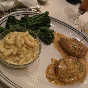 Grace's - Creole Stuffed Chicken, Broccolini & Mac - N - Cheese - American Near Me - Houston, Texas Grace's - Creole Stuffed Chicken, Broccolini & Mac - N - Cheese - American Near Me - Houston, Texas