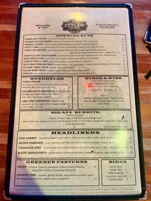 Menu photo 2 Outlaw Saloon Chestnut Ridge, NY Menu photo 2 Outlaw Saloon Chestnut Ridge, NY