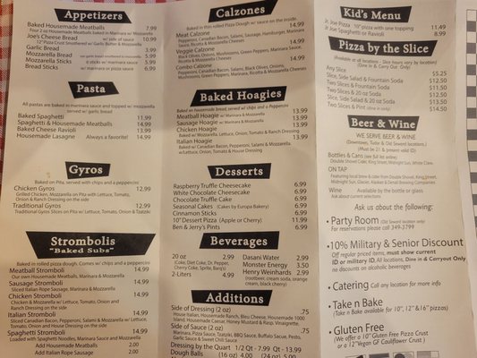 Menu photo 2 Uncle Joes Pizzeria Anchorage, AK