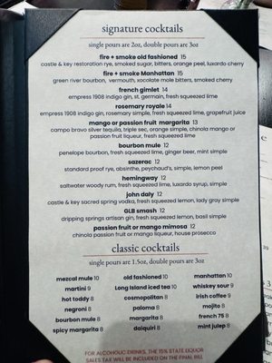 Menu photo 5 Fire Smoke Knoxville, TN