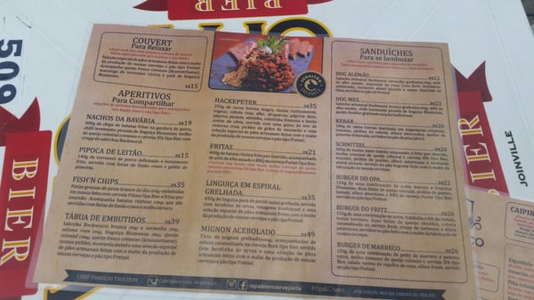 Menu photo 2 Garagem Opa Bier Joinville, SC