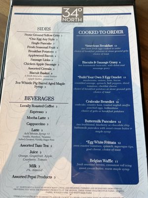 Menu photo 1 34° North Restaurant + Bar Beaufort, NC Menu photo 1 34° North Restaurant + Bar Beaufort, NC