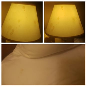 Howard Johnson by Wyndham Salem - Something gross splattered all over lamp shade. Stained sheets and comforter. Left feeling incredibly itchy. - Hotels Near Me - Salem, Oregon