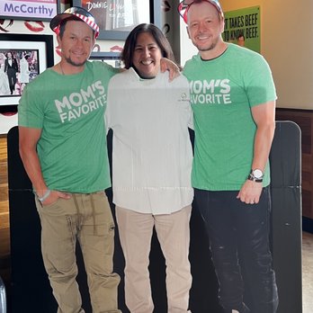 Wahlburgers - Have fun and take your picture with "Mark and Donny". :D - Burgers Near Me - St. Charles, Illinois