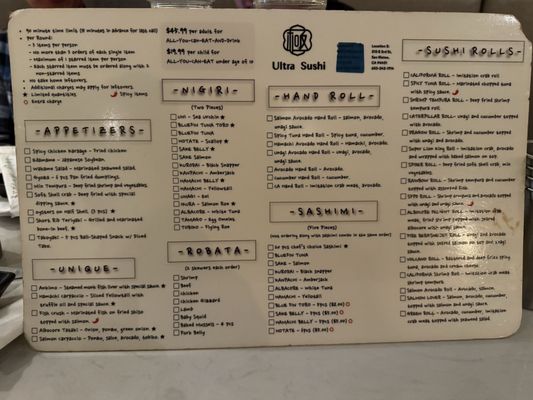 Menu photo 6 Ultra Sushi San Mateo, CA Menu photo 6 Ultra Sushi San Mateo, CA