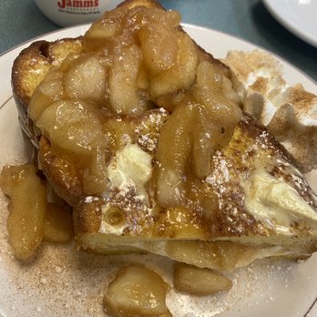 Jamms Restaurant - Apple French toast ! I added the extra butter - Breakfast & Brunch Near Me - Las Vegas, Nevada Jamms Restaurant - Apple French toast ! I added the extra butter - Breakfast & Brunch Near Me - Las Vegas, Nevada