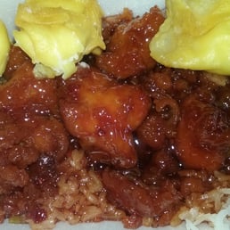 Take out, general tsos, white rice, and crab puffs mmm Take out, general tsos, white rice, and crab puffs mmm