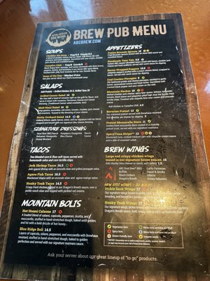 Menu photo 2 Appalachian Brewing Company Gettysburg, PA