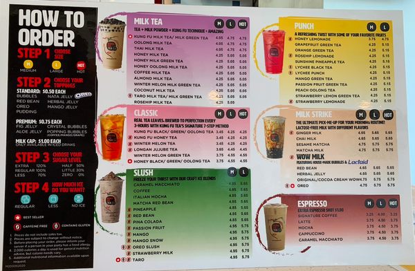 Menu photo 8 Kung Fu Tea Duluth, GA Menu photo 8 Kung Fu Tea Duluth, GA