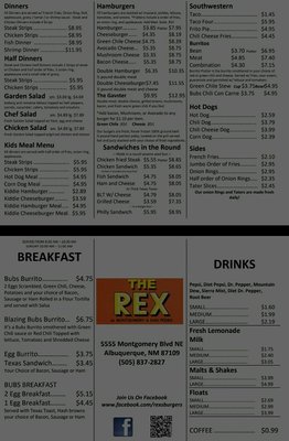 Menu photo 8 Rex's Hamburgers Albuquerque, NM