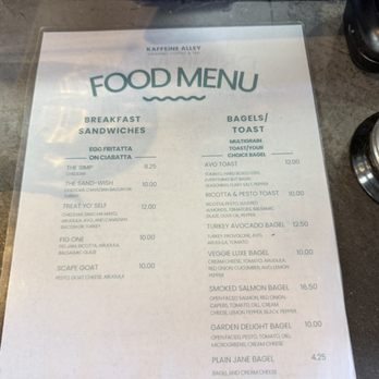 Kaffeine Alley - Food menu (1/2026) - Cafes Near Me - Anaheim, California Kaffeine Alley - Food menu (1/2026) - Cafes Near Me - Anaheim, California