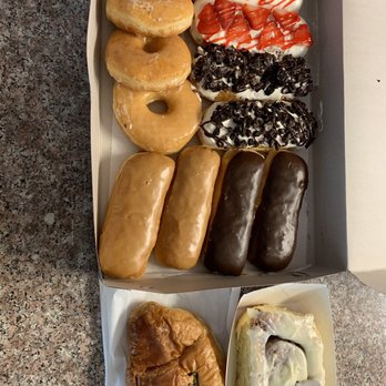 Sunnyside Donuts - Delicious donuts 1 dozen for like $14.50 not bad for what o got the cinnamon roll and jalapeño croissant Is separate - Bakeries Near Me - Fresno, California Sunnyside Donuts - Delicious donuts 1 dozen for like $14.50 not bad for what o got the cinnamon roll and jalapeño croissant Is separate - Bakeries Near Me - Fresno, California