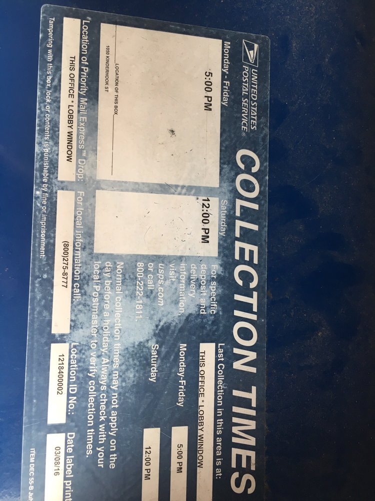 US POST OFFICE Post Offices 1050 Kinderhook St, Valatie, NY Phone