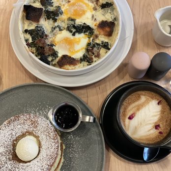 Roze Pony - Soufflé pancakes & baked eggs Roze Latte - New American Near Me - Nashville, Tennessee Roze Pony - Soufflé pancakes & baked eggs Roze Latte - New American Near Me - Nashville, Tennessee