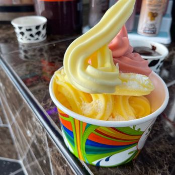 Simon’s Pineapple Whip & Yogurt - My first visit flavor picks were, watermelon and a whole lot of Pineapple Dole Whip and topped with shredded coconut. - Ice Cream & Frozen Yogurt Near Me - Temecula, California Simon’s Pineapple Whip & Yogurt - My first visit flavor picks were, watermelon and a whole lot of Pineapple Dole Whip and topped with shredded coconut. - Ice Cream & Frozen Yogurt Near Me - Temecula, California