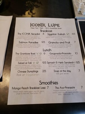 Menu photo 5 Iconik Coffee Roasters, Lupe Santa Fe, NM