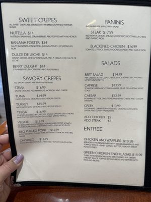 Menu photo 4 Sedona Crepes Sedona, AZ