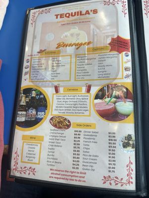 Menu photo 3 Tequilas Mexican Restaurant Ephrata, WA