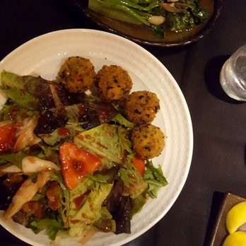 Feng Chophouse - Salad of charred endive, strawberries, and crispy goat cheese balls (excellent) $16.00, side of broccoli råbe $8.00 - April 2019 - Sushi Bars Near Me - Hartford, Connecticut Feng Chophouse - Salad of charred endive, strawberries, and crispy goat cheese balls (excellent) $16.00, side of broccoli råbe $8.00 - April 2019 - Sushi Bars Near Me - Hartford, Connecticut