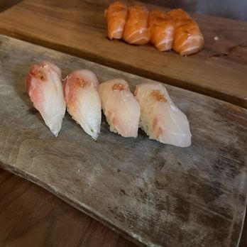 Uchi Dallas - Madai & hirame kombujime & Sake - Japanese Near Me - Dallas, Texas Uchi Dallas - Madai & hirame kombujime & Sake - Japanese Near Me - Dallas, Texas