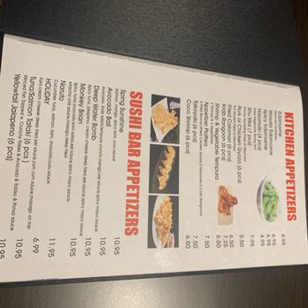 FUJI Sushi - Menu - Japanese Near Me - Pace, Florida