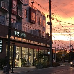 west elm - Our beautiful store at sunset.
