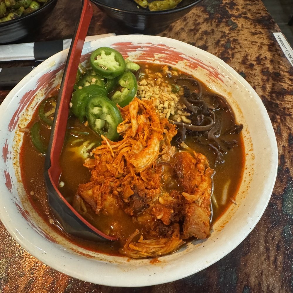 Menya Noodle Bar - Spicy Chicken Men - Ramen Near Me - Denver, Colorado Menya Noodle Bar - Spicy Chicken Men - Ramen Near Me - Denver, Colorado