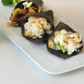 The Loft Thai and Sushi - Salmon Skin & Blue Crab Handrolls - Thai Near Me - Vallejo, California The Loft Thai and Sushi - Salmon Skin & Blue Crab Handrolls - Thai Near Me - Vallejo, California