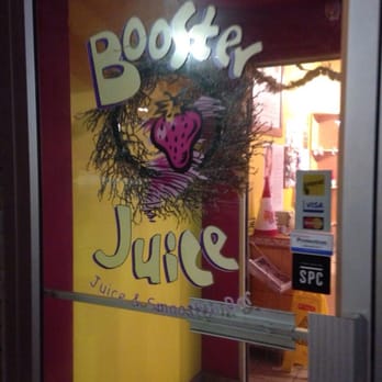 Booster Juice - the entrance to a juice shop - Juice Bars & Smoothies Near Me - St Albert, Alberta