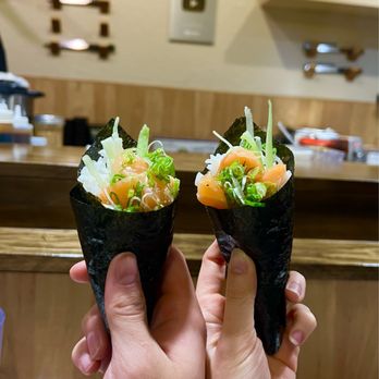 Sushi Nakano - Salmon w/ Cucumber Handroll - Sushi Bars Near Me - Phoenix, Arizona Sushi Nakano - Salmon w/ Cucumber Handroll - Sushi Bars Near Me - Phoenix, Arizona