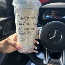 Derek, you are truly amazing. You really made my day. Thank you so much. You're the best person Starbucks has ever hired.