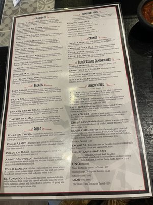 Menu photo 3 Casa Los Abuelos Placerville, CA