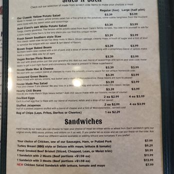 Uncle Dan's BBQ & Ribhouse - Menu - Barbeque Near Me - Waco, Texas