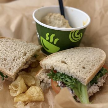 Panera Bread - Walnut Chicken salad sandwich, kettle chips, Broccoli Cheddar Soup. - Salad Near Me - Mesa, Arizona Panera Bread - Walnut Chicken salad sandwich, kettle chips, Broccoli Cheddar Soup. - Salad Near Me - Mesa, Arizona