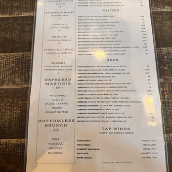 Grato - Drink menu - Tuscan Near Me - West Palm Beach, Florida